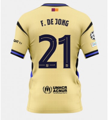 Barcelona Frenkie de Jong #21 Udebanetrøje 2025-26 Kortærmet
